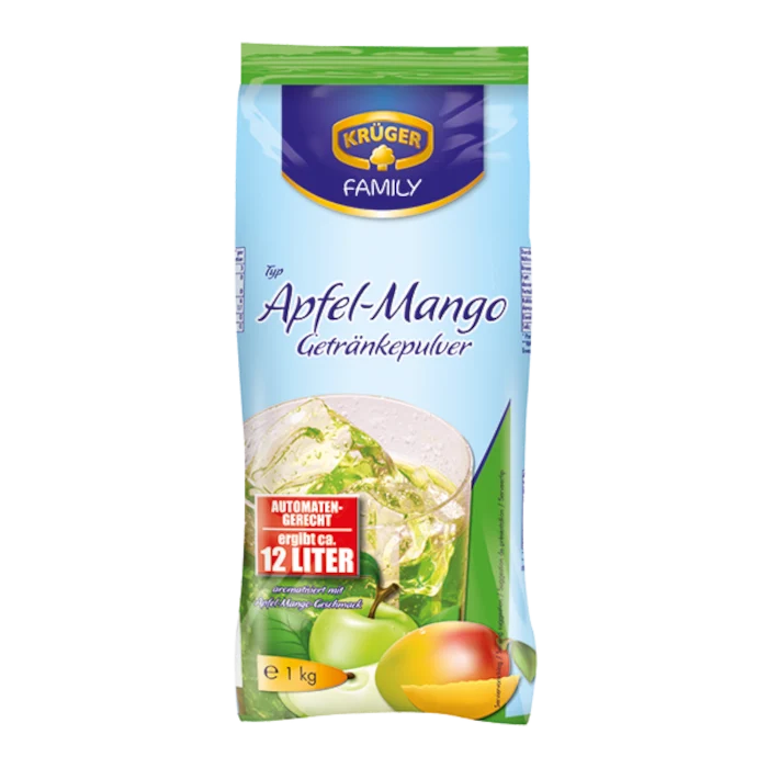 KRÜGER FAMILY Getränkepulver Apfel-Mango 1kg / 2.2lbs