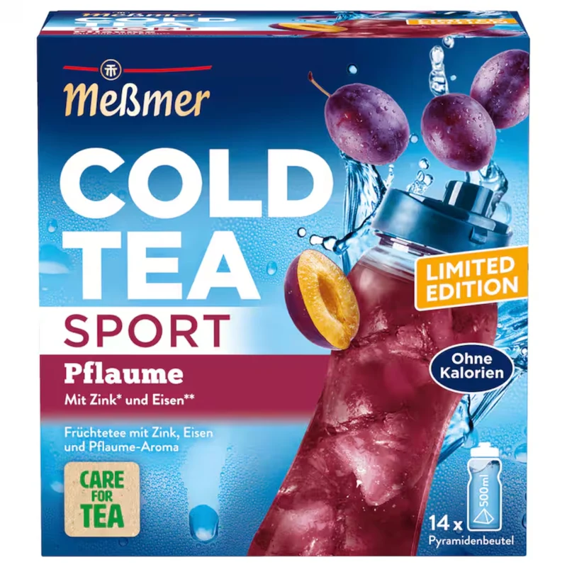Meßmer Cold Tea Sport Pflaume 14 Pyramidenbeutel