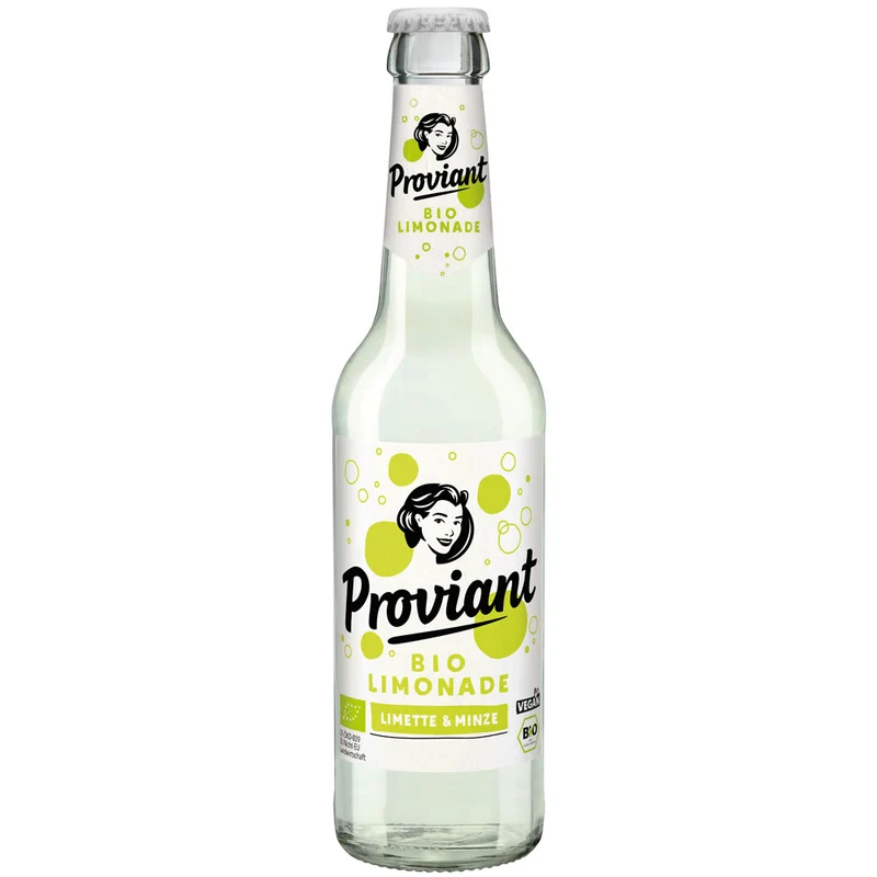 Proviant Limette-Minze Limo BIO 24x 0,33 Liter (MEHRWEG)
