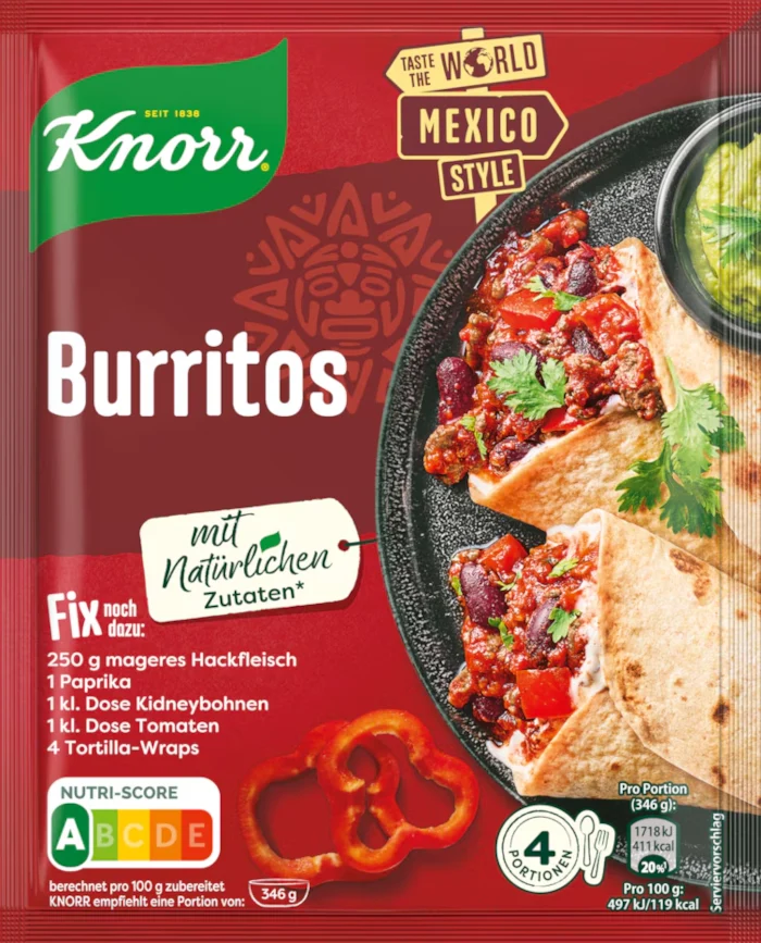 Knorr Fix für Burritos 33g / 1.16oz
