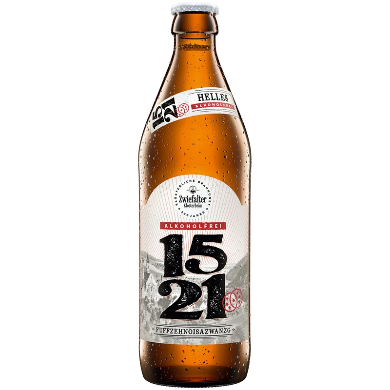 Zwiefalter 1521 Alkoholfrei 20x 0,5 Liter (MEHRWEG)