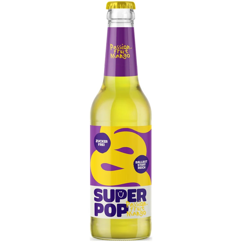 Super Pop Passionfruit-Mango 24x 0,33 Liter (MEHRWEG)