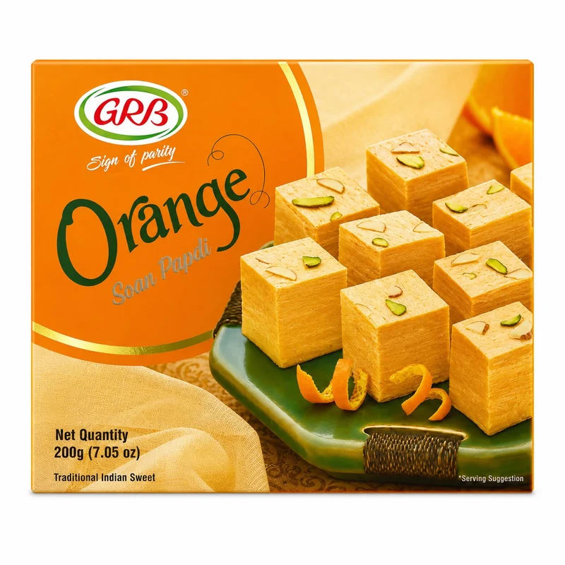 GRB Soan Papdi - Orange 200gm
