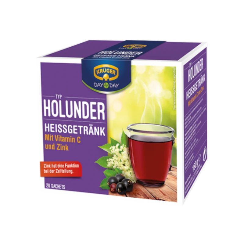 KRÜGER DAY by DAY Heißgetränk Holunder 160g / 5.64oz