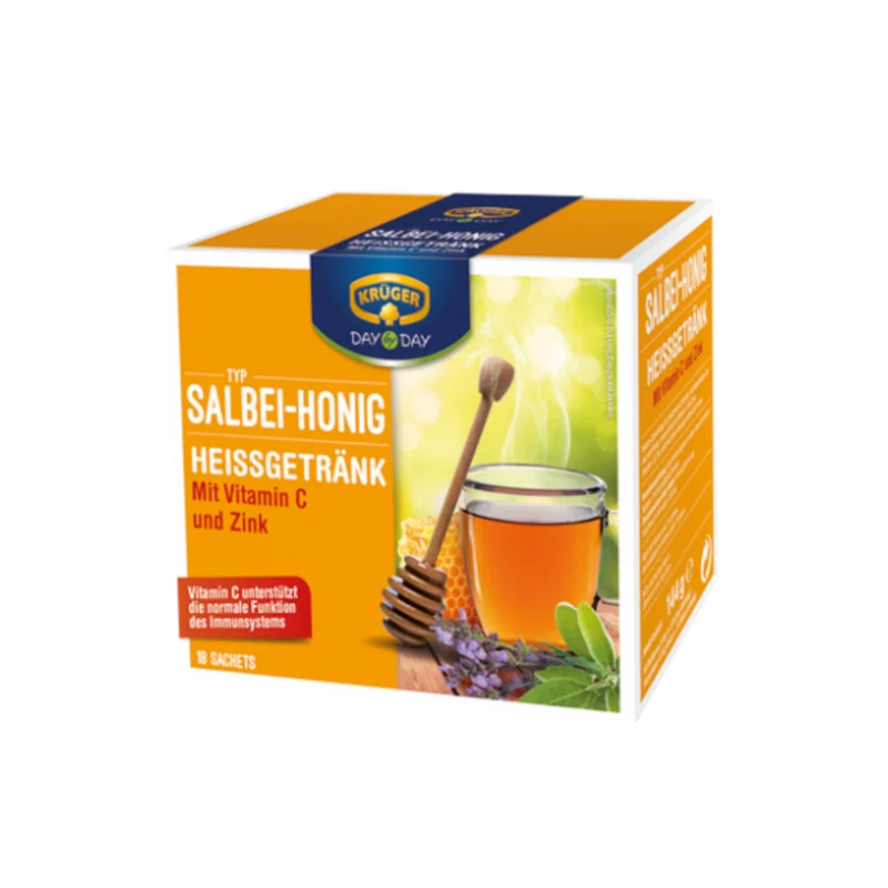 KRÜGER DAY by DAY Heißgetränk Salbei-Honig 160g / 5.64oz