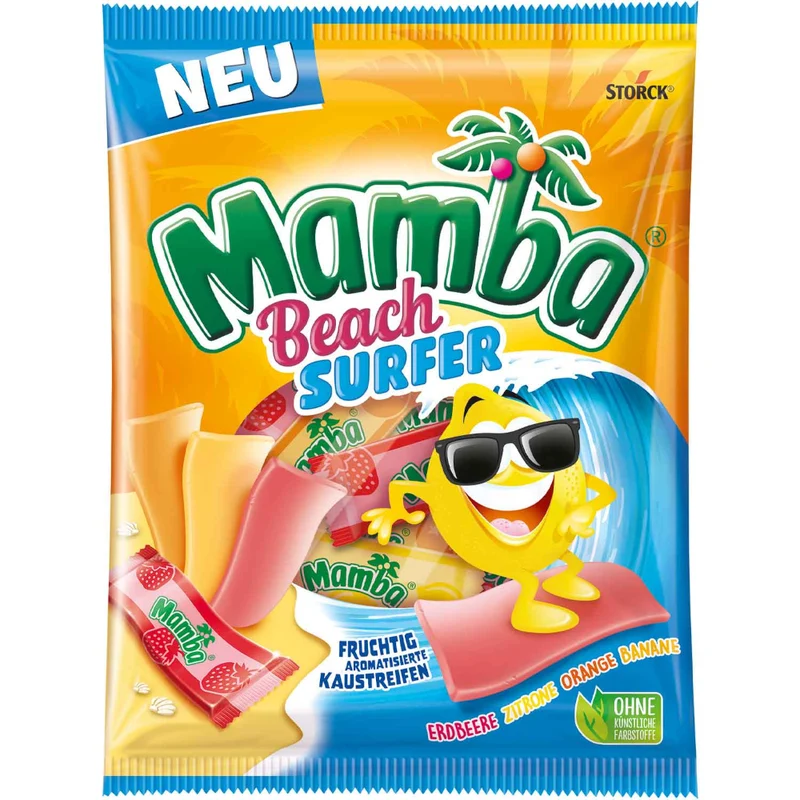 Storck Mamba Beach Surfer fruchtige Kaubonbons 160g / 5.64oz