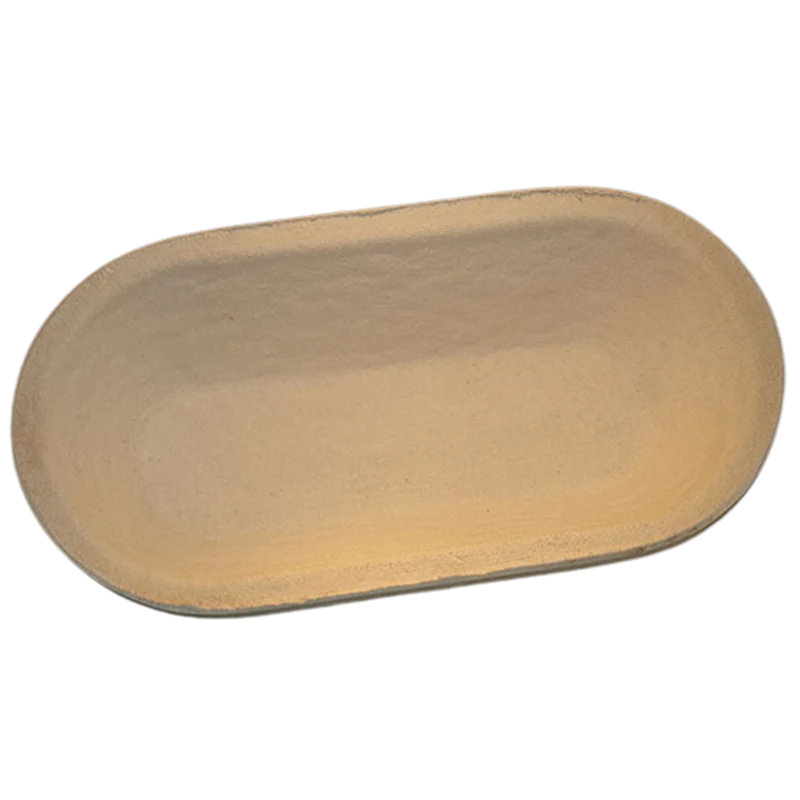 Gärkorb (Brotform, Simperl) Oval länglich aus Holzschliff, 0,75 Kg, 29 x 13 cm / Schmaler Boden