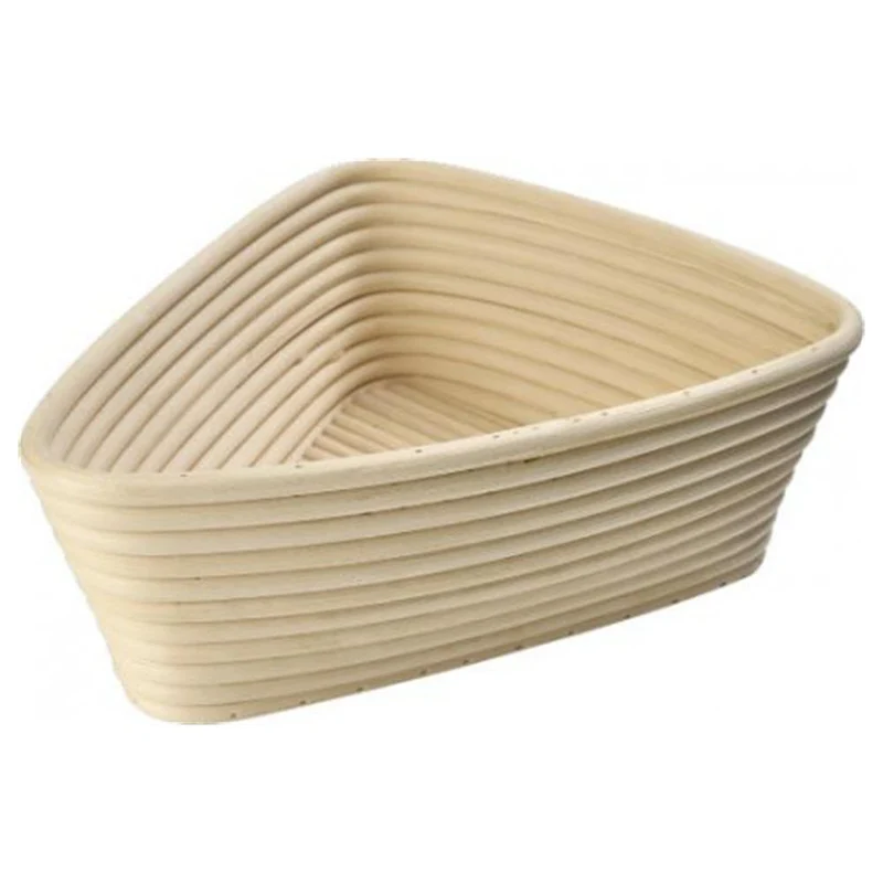 Gärkorb dreieckig (Brotform, Simperl) aus Peddigrohr, 24 x 23 cm