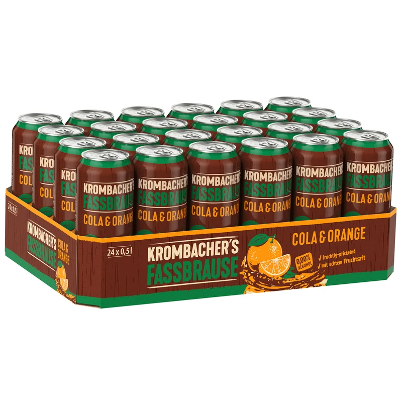 Krombacher's Fassbrause Cola & Orange