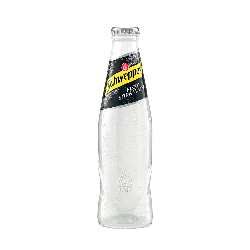 Schweppes Fizzy Soda Water (Glas)