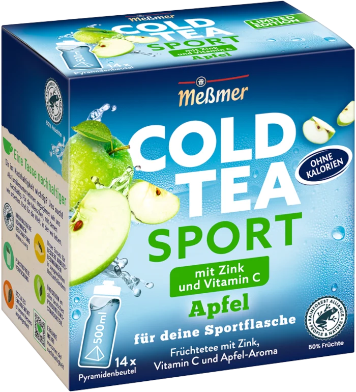 Meßmer Cold Tea Sport Apfel 14 Pyramidenbeutel