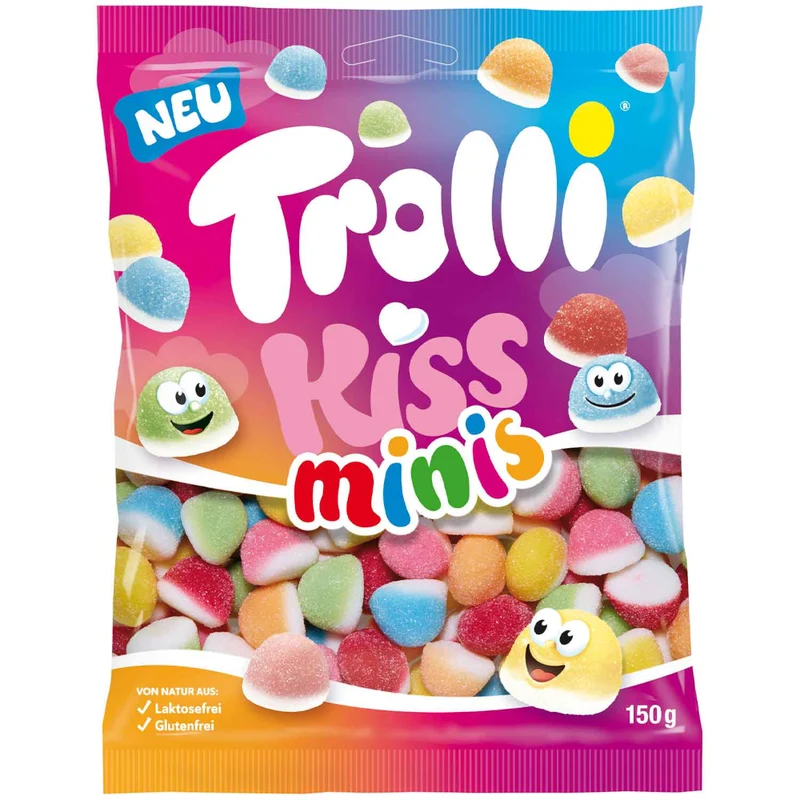 Trolli Kiss Minis Schaumzuckerstücke 150g