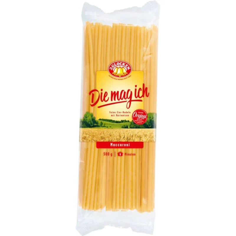 3 GLOCKEN Nudeln, Die mag ich Maccaroni 500g / 17.63oz
