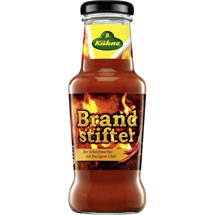 Kühne Gourmet Sauce Brandstifter scharf 250ml / 8.45 fl. oz.