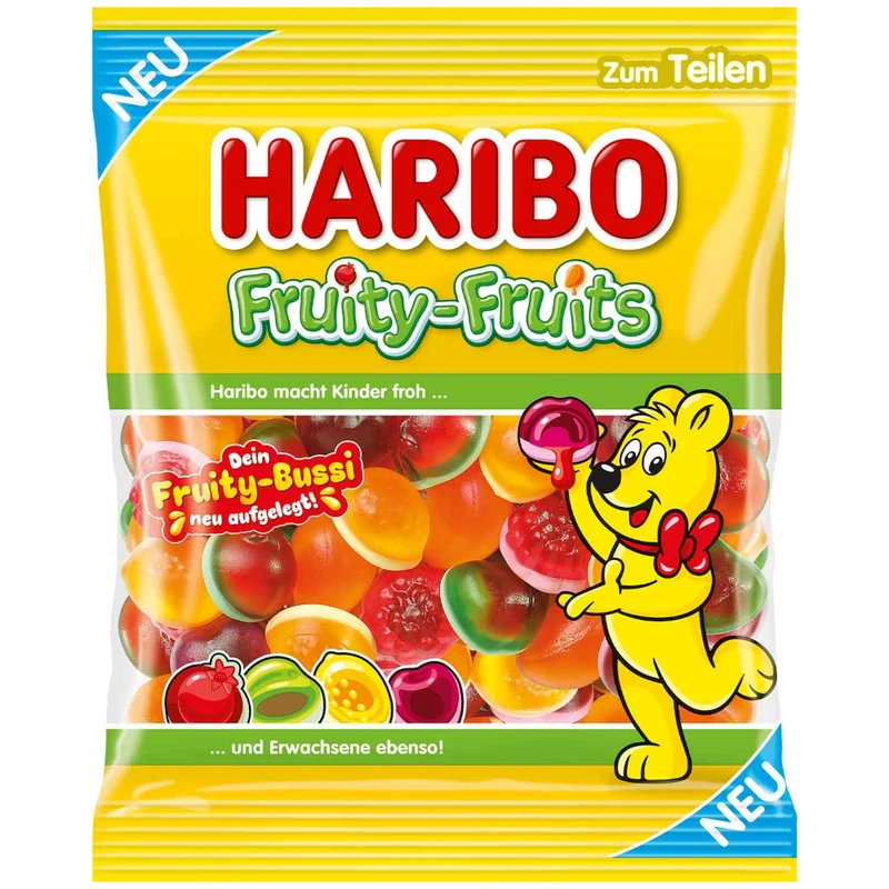 HARIBO Fruity-Fruits Fruchtgummi mit Schaumzucker 160g / 5.64oz