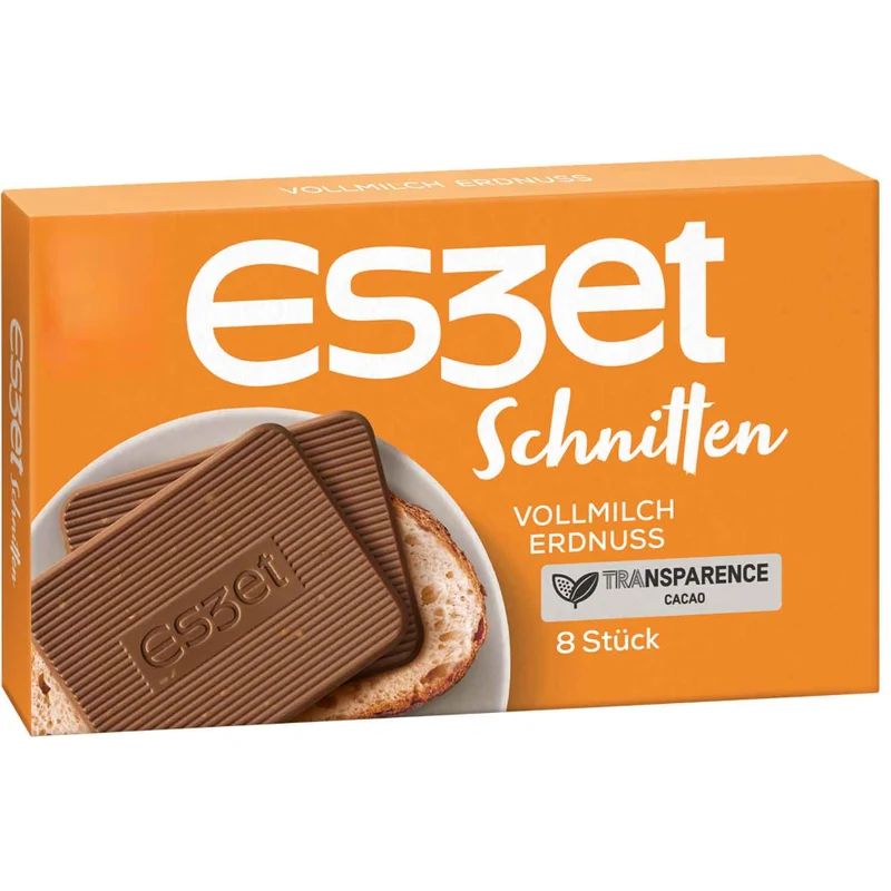 Eszet Schnitten Erdnuss Vollmilch Schokolade 8er 75g / 2.64oz