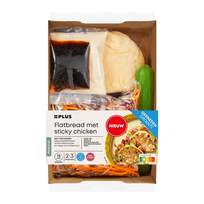 Pakket Flatbread sticky chicken