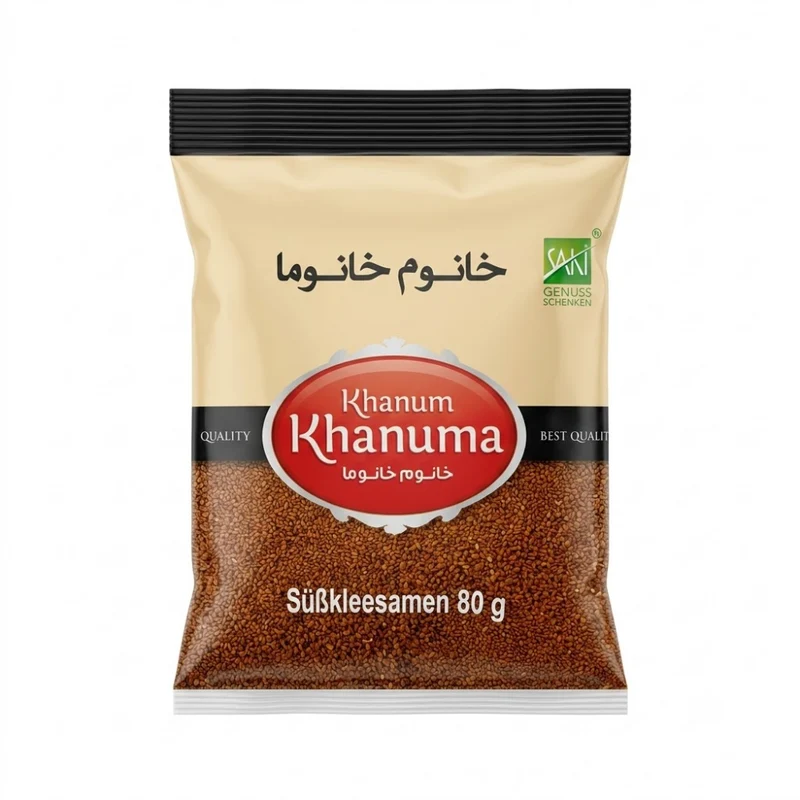 Khanum Khanuma - Süßkleesamen (Fenugreek Seeds) 80gm