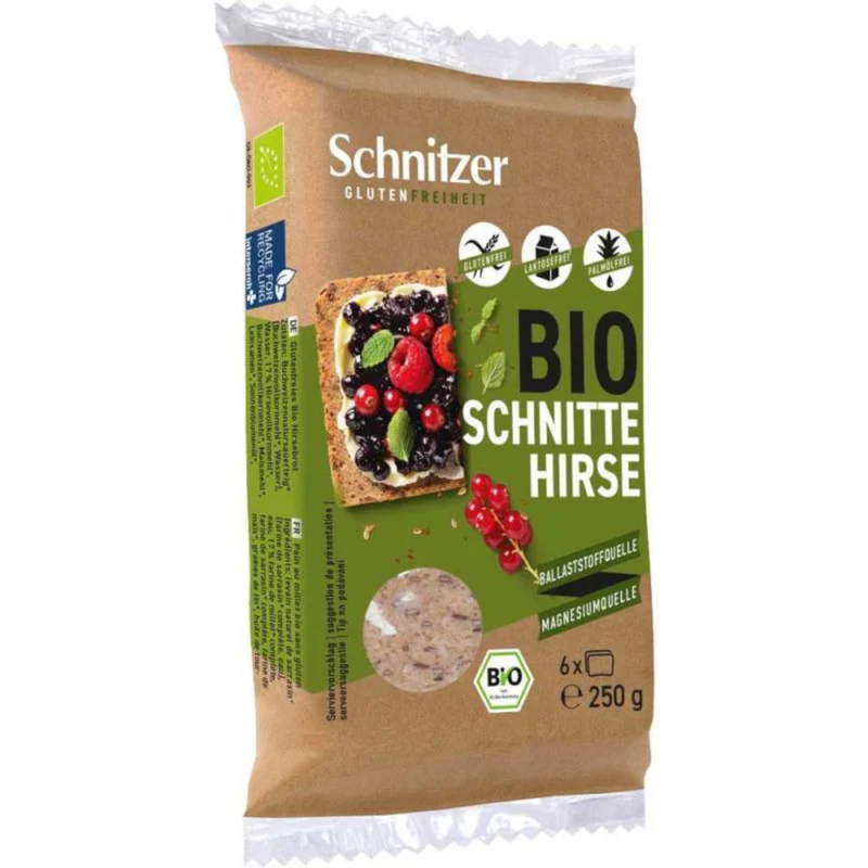 Schnitzer Bio Schnitte Hirse Glutenfrei 250g / 8.81oz