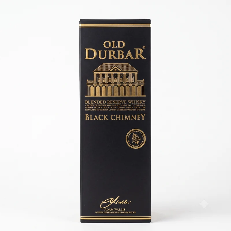 Old Durbar – Black Chimney Whisky (42.8% alc) 750ml