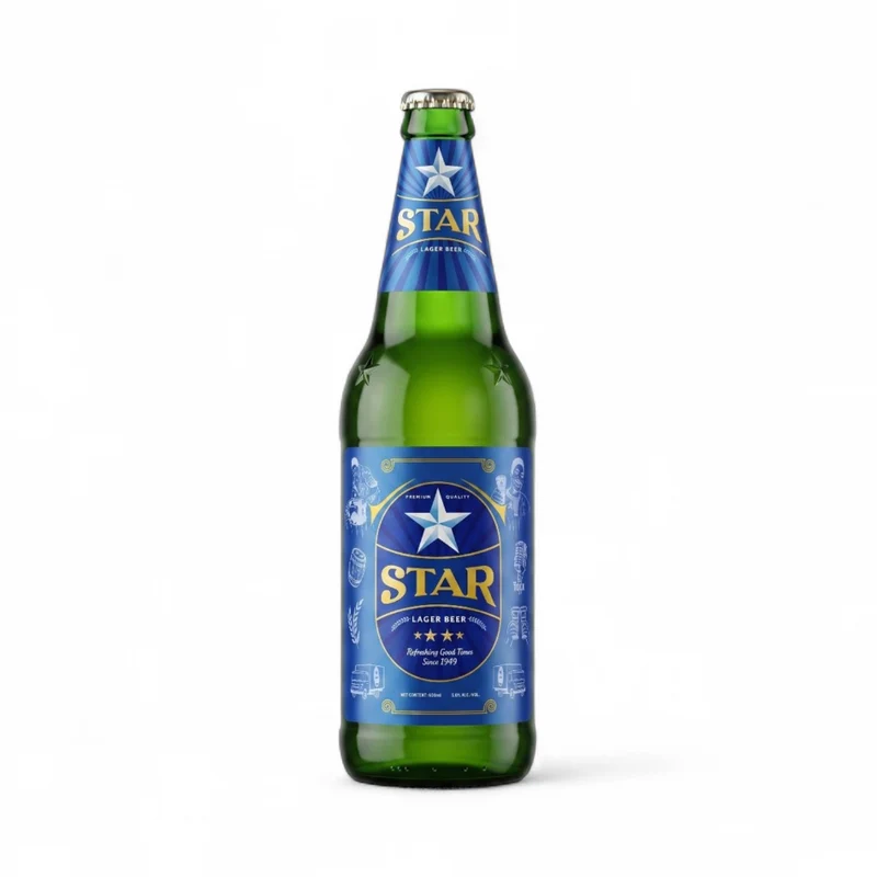 Star – Premium Lager Beer (5.1% alc) 600ml