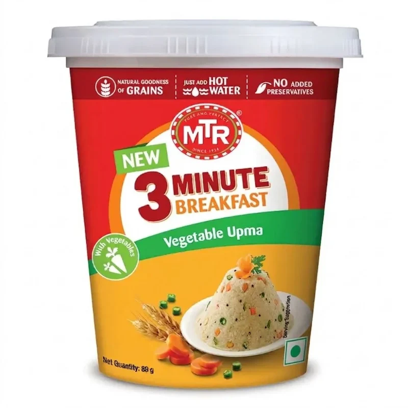 MTR 3-Minute Breakfast - Vegetable Upma 80gm