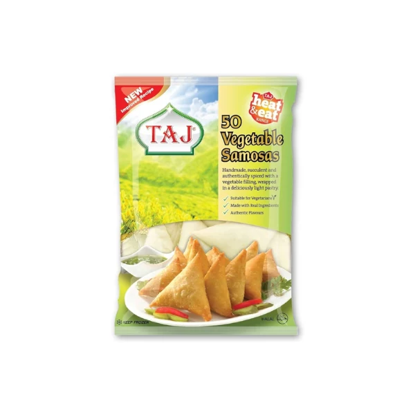 Frozen Taj Vegetable Samosa (50pcs) 1750gm - Only Berlin Delivery