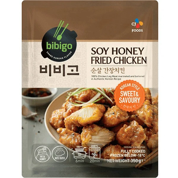 Frozen Bibigo Korean Fried Chicken - Soy Honey 350gm (Only Berlin Delivery)