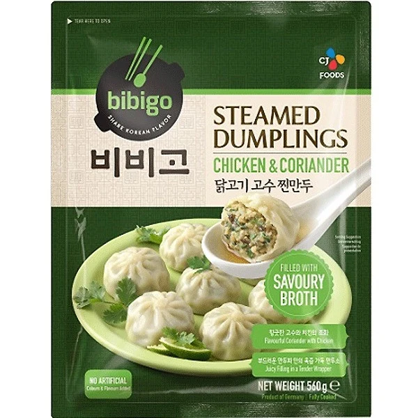 Frozen Bibigo Steamed Dumpling - Chicken & Coriander 560gm (Only Berlin Delivery)