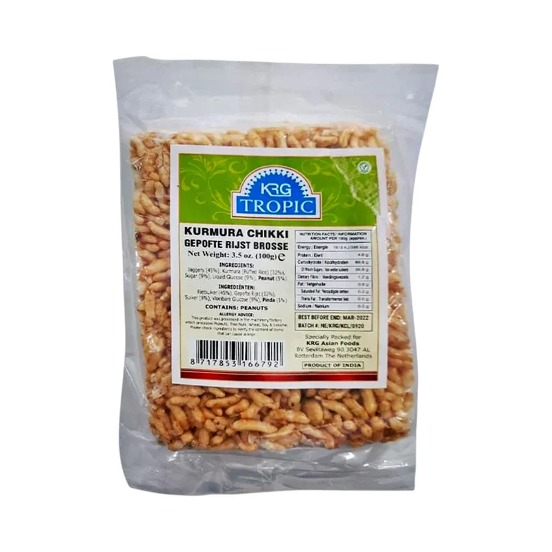 KRG Tropic Gajak Kurmura Chikki 100gm
