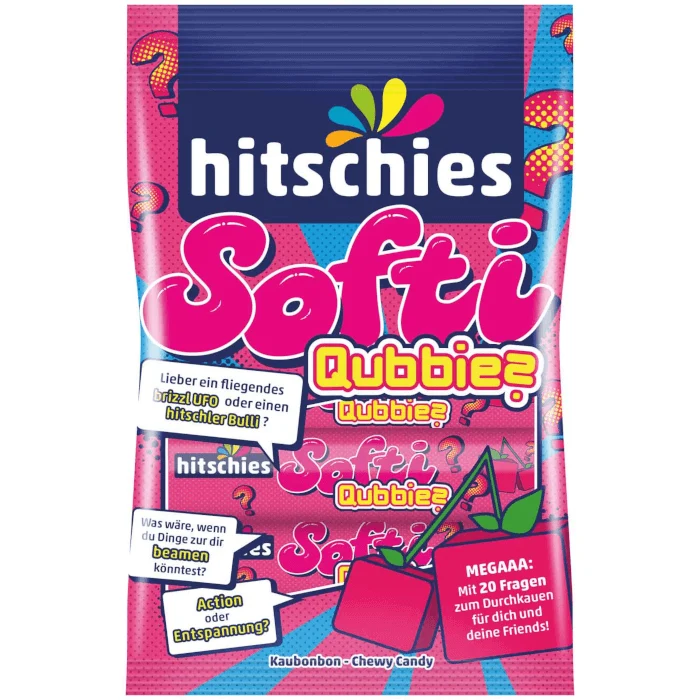 hitschies Softi Qubbies Kaubonbons Kirsche 80g / 2.82oz