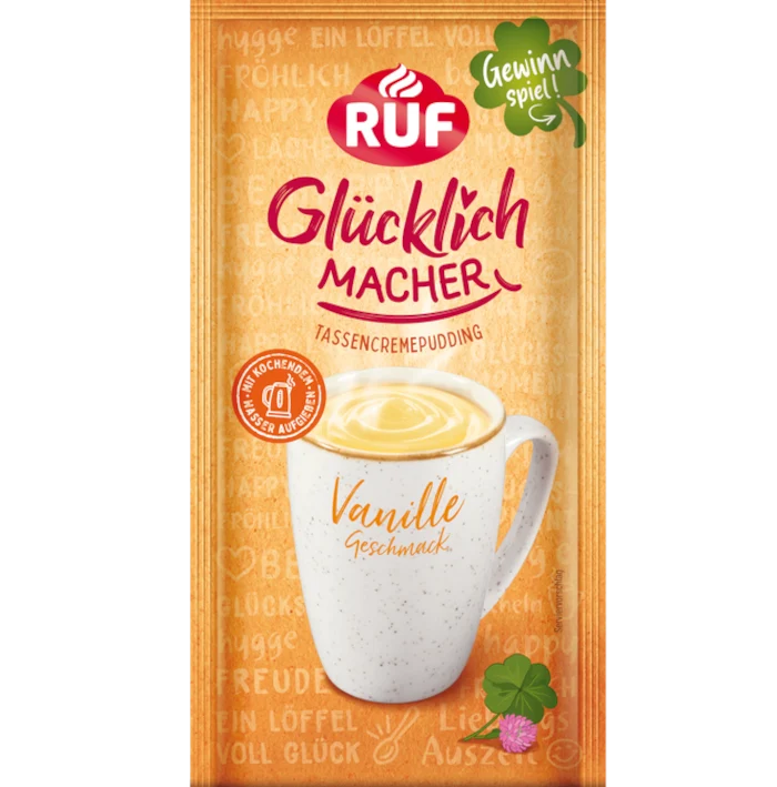 RUF Glücklichmacher Tassencremepudding Vanille 59g / 2.08oz