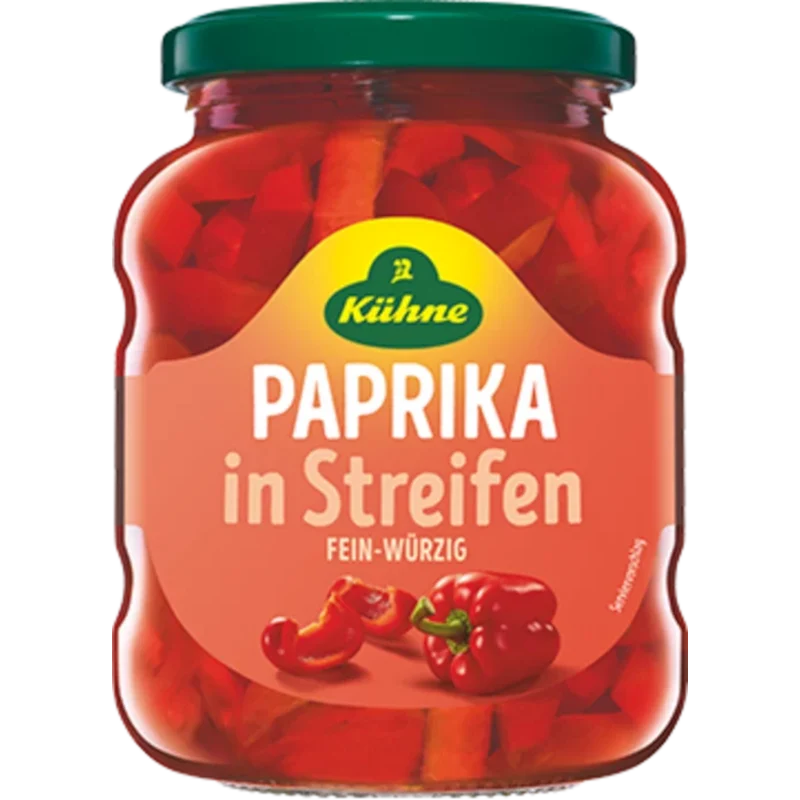 Kühne Paprika in Streifen Fein-Würzig 370ml / 12.51fl.oz.