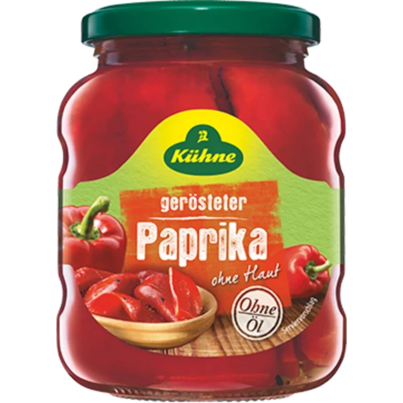 Kühne Gerösteter Paprika ohne Haut 370ml / 12.51fl.oz