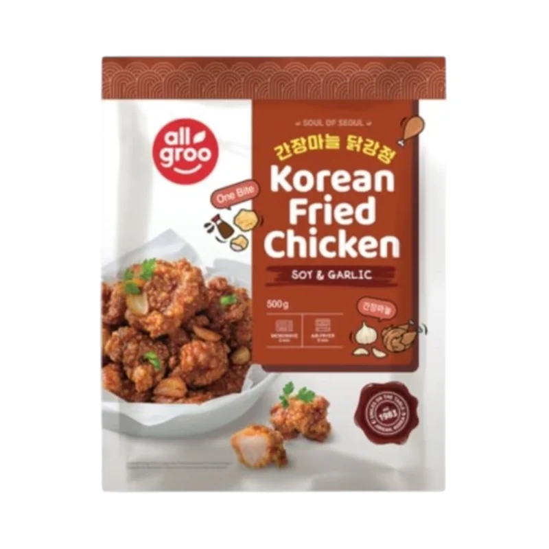 Frozen All Groo Korean Fried Chicken - Soy & Garlic 500gm (Only Berlin Delivery)