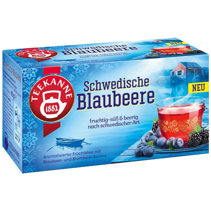 Teekanne Ländertee Schwedische Blaubeere 20 Teebeutel