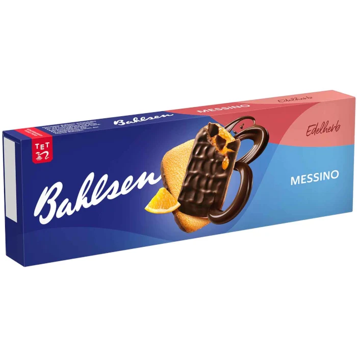 Bahlsen Messino Edelherb Feingebäck mit Orangenfruchtfüllung 125g