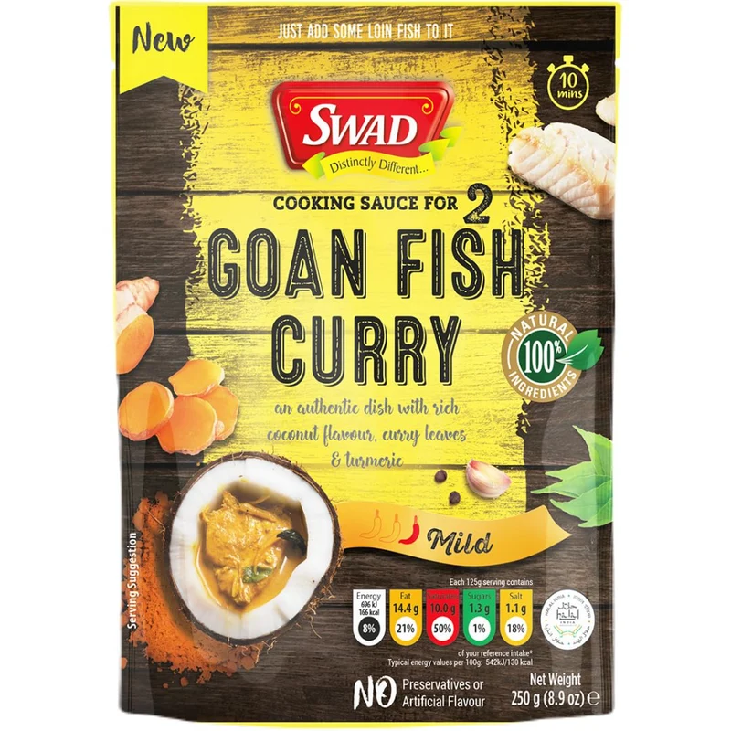 Swad Cooking Sauce – Goan Fish Curry 250gm