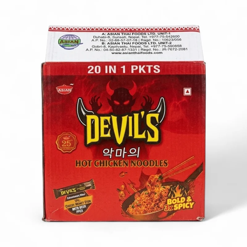 2PM Instant Noodles - Devil's Hot Chicken (Bold & Spicy) (20 x 100gm) - Full Karton