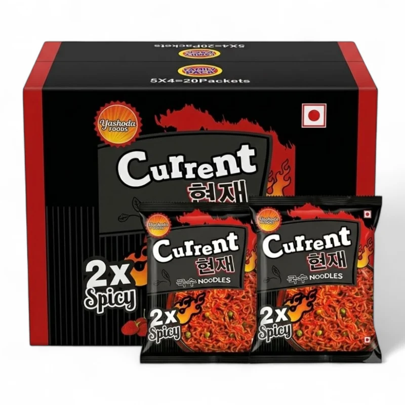 Current Instant Noodles - 2X Spicy (20 x 100gm) 2kg - Full Karton