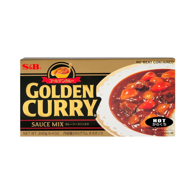S&B Foods Golden Curry Sauce Mix (Hot) 220gm