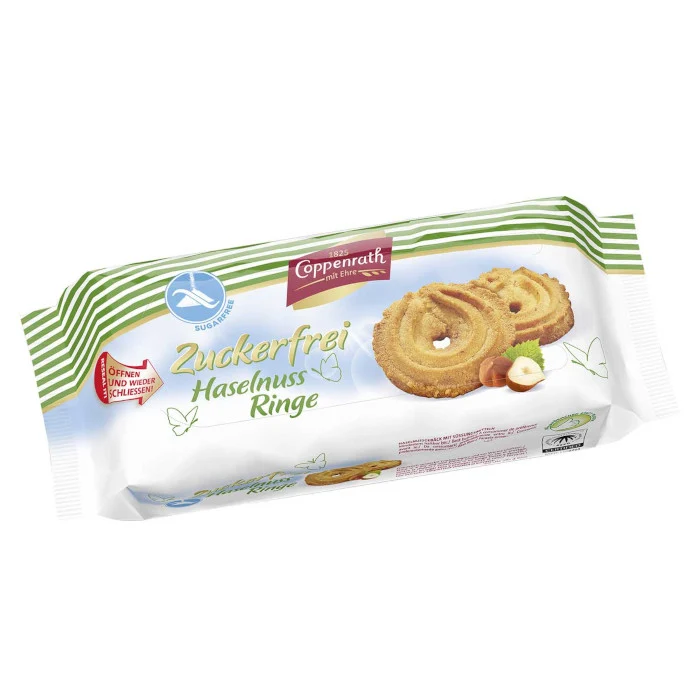 Coppenrath Zuckerfrei Haselnuss Ringe 200g / 7.05oz