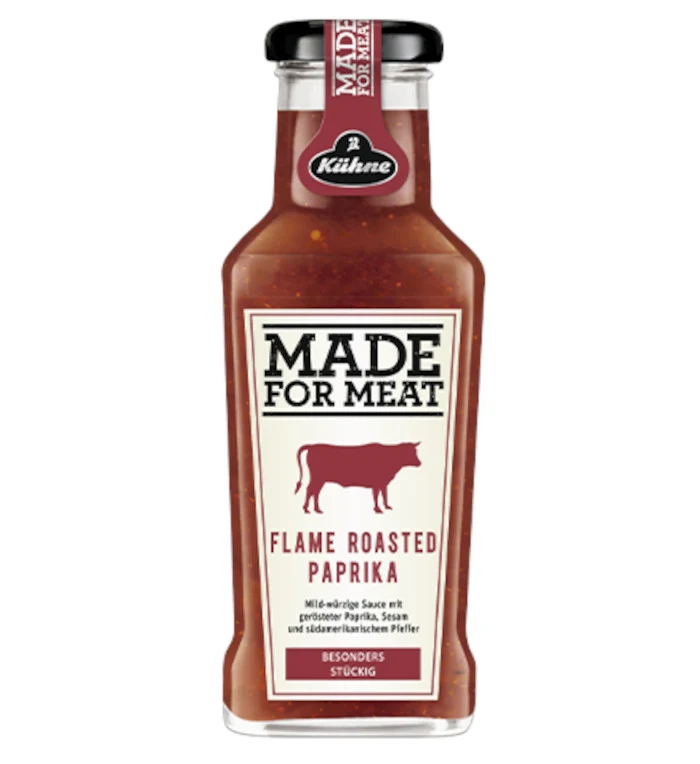 Kühne Made for Meat Flame Roasted Paprika Sauce 235ml / 8.28 fl. oz.