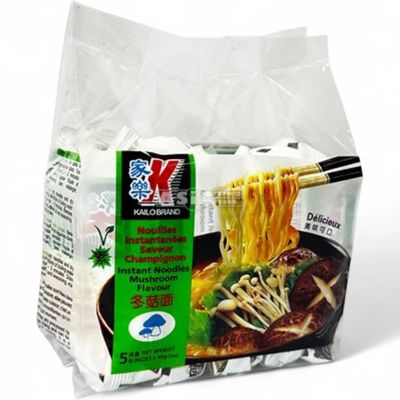 Kailo Brand Instant Noodles – Mushroom Flavour (5 x 85gm) 425gm