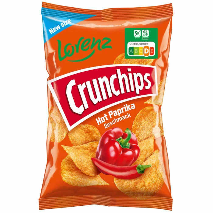 Lorenz Crunchips Hot Paprika Kartoffelchips 150g / 5.29oz