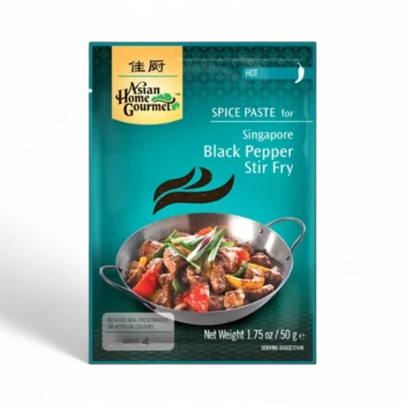 AHG Spice Paste – Singapore Black Pepper Stir Fry (Hot) 50gm