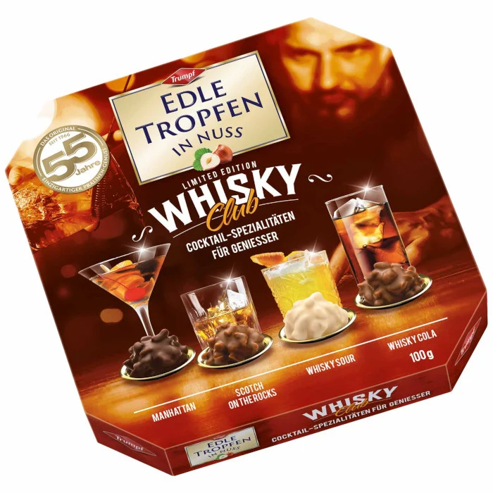 Trumpf Edle Tropfen in Nuss Whisky Club 100g / 3.52oz