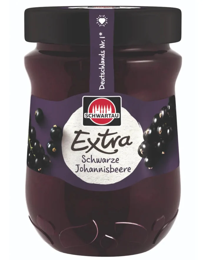 Schwartau Extra Fruchtaufstrich Schwarze Johannisbeere 340g / 11.99 oz