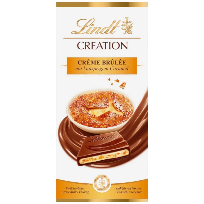 Lindt Creation Crème Brûlée Vollmilch Schokoladen Tafel 150g / 5.29oz
