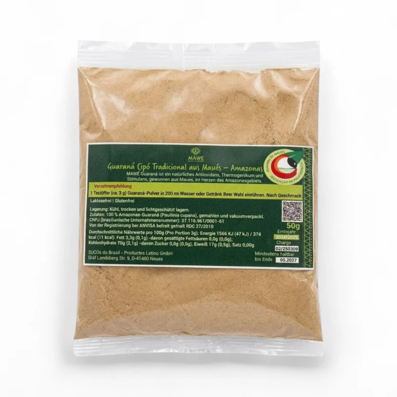 Mawe – Guaraná em Pó Natural (Natural Guaraná Powder) 50g